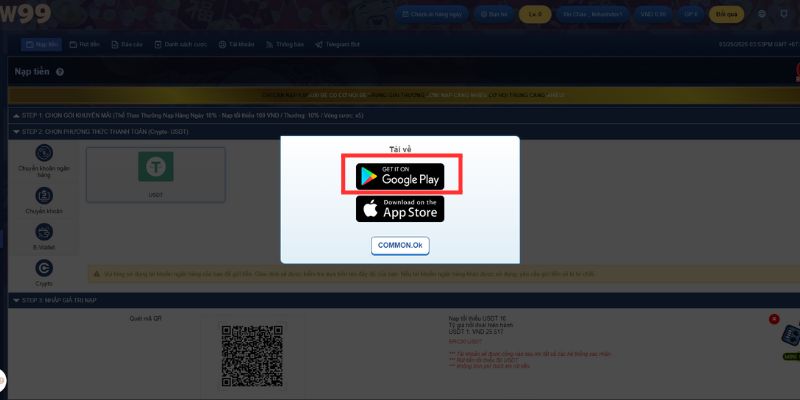tải app uw99 cho điện thoại Android